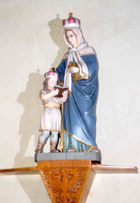 Sousoší Svatá Ludmila vychovává svého vnuka svatého Václava